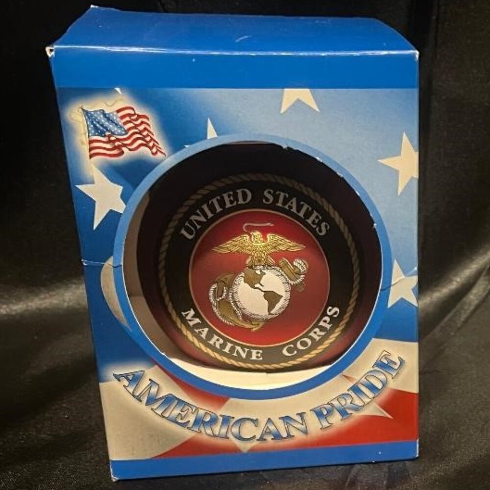 AMERICAN PRIDE US MARINE CORPS CHRISTMAS HOLIDAY BULB TYPE ORNAMENT DECORATION - Picture 2 of 14